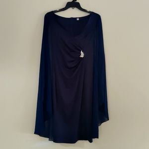 Chiffon Duster Cape Dress